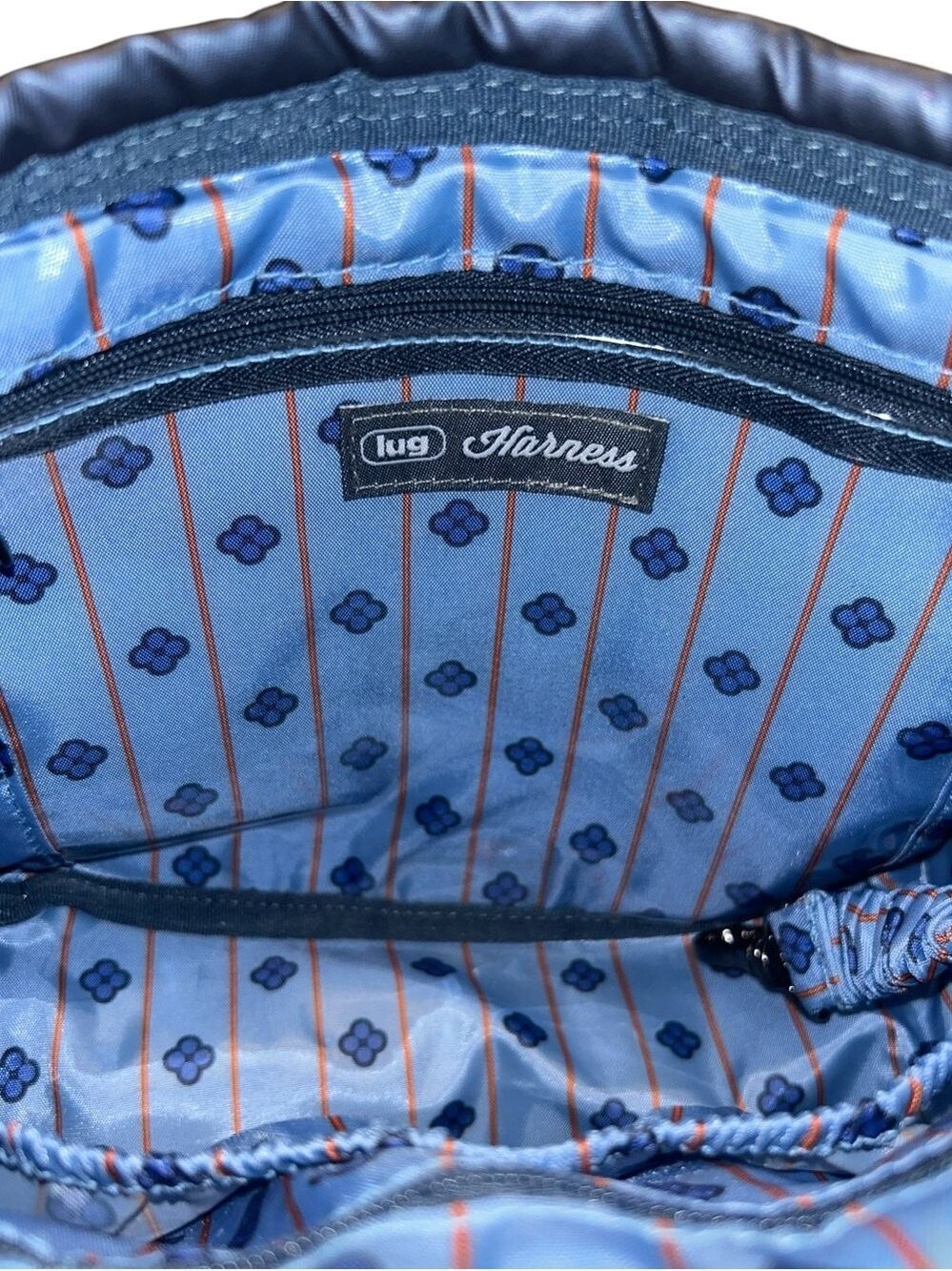 Lug Harness Crossbody Bag in 
Metallic Indigo - Picture 6 of 8